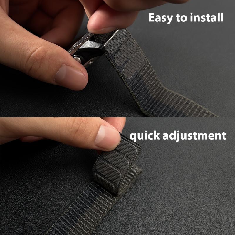 Nylon Loop Band for Garmin Fenix 7/7X Mk2i & Tactix 7 Pro with Dual-Head Hook and Loop Fastener Soft Breathable Strap