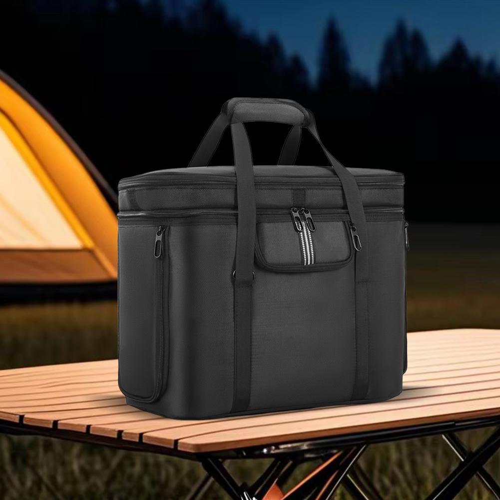 Carrying Case Portable Power Station Bag Waterproof Storage Case Dustproof with Shoulder Strap & Handle for Ecoflow Delta 3 Plus