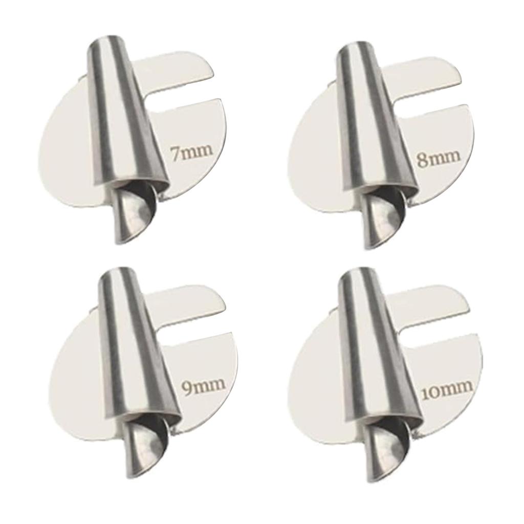 Stainless Steel Sewing Rolled Hemmer Foot 3mm-10mm Durable Sewing Machine Presser Foot DIY Crafts Hemming Puller
