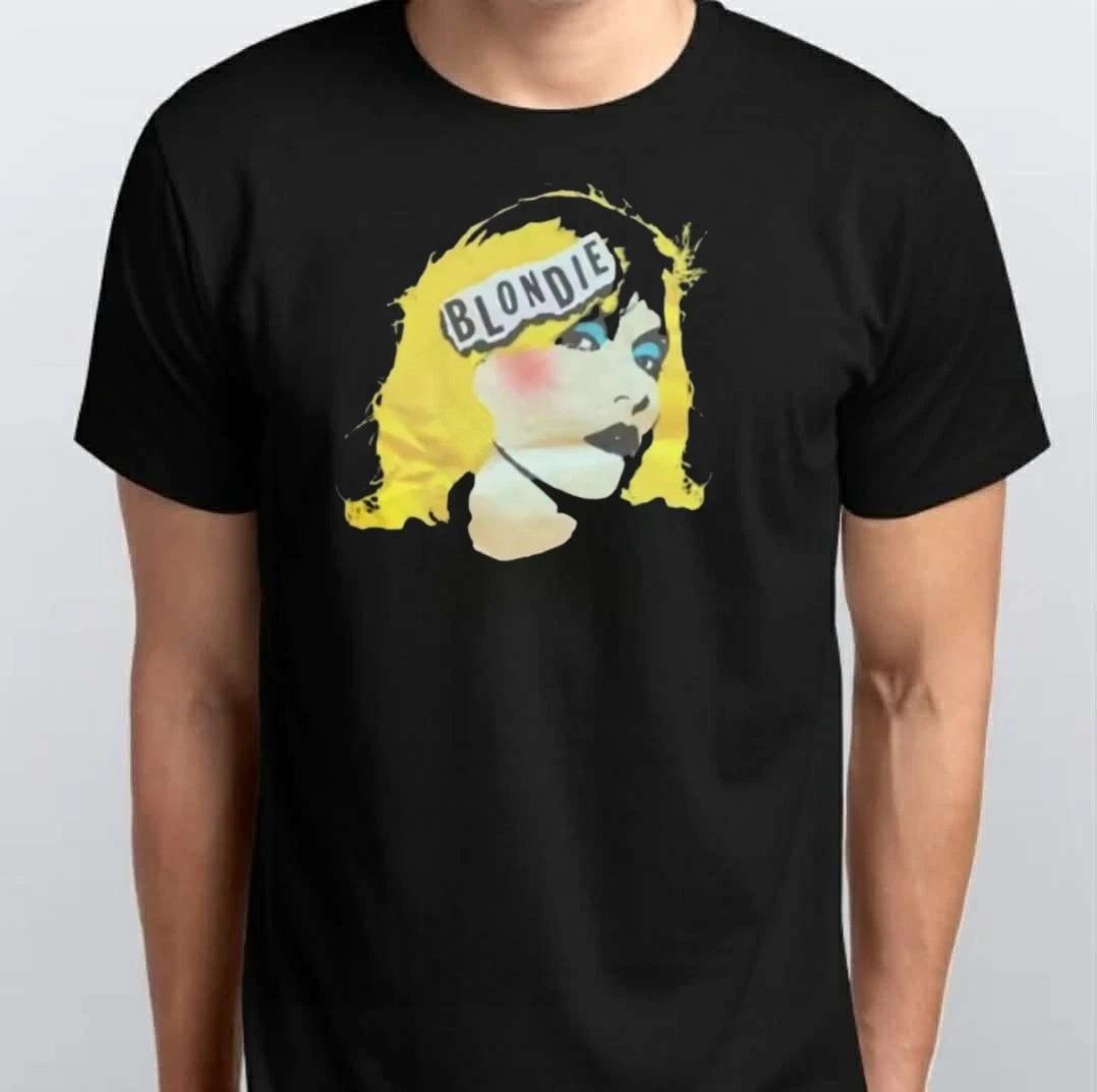 Blondie Tshirt, Blondie Retro Graphic Unisex 100% Cotton T-shirt Mens Tees Top S M L XL XXL 3 4 XL Black 3XL