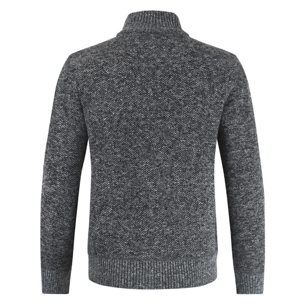 Winter Men's Casual Fashion Cardigan Sweater Jacket Long Sleeve Knitted Sweater Top Outwear Coat