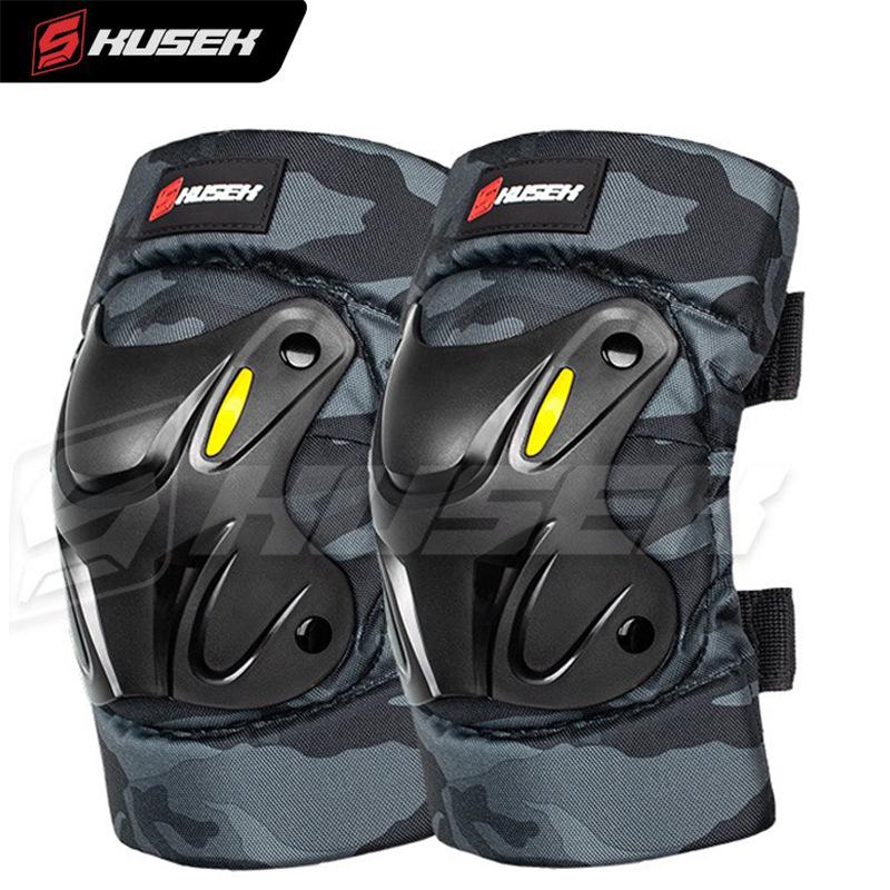 Equipo a Prueba de Viento para Motociclismo y Ciclismo de Cuatro Estaciones: Rodilleras y coderas con protección anticollisión