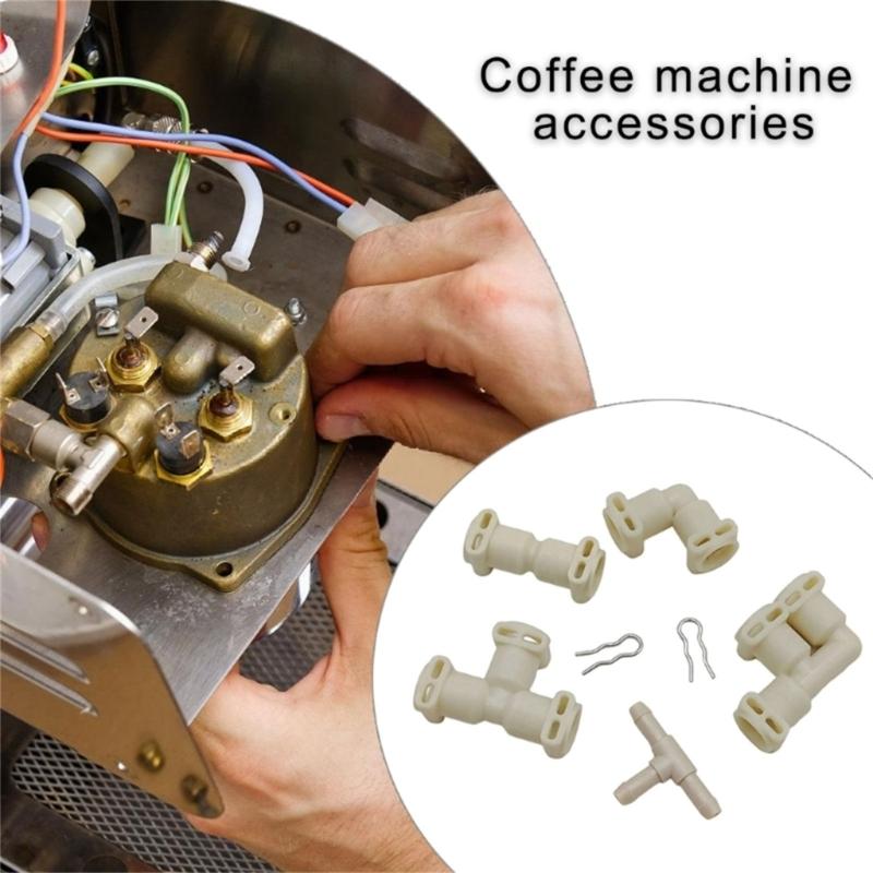 Practical Adapter Clip Plastic Water Tube Connector Adapter for Coffee Machines with Sealed Fit Corrosion Resistant