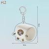 Banana Happy Cat Keychain Acrylic Funny Meme Keyring Backpack Hanging Pendant Mobile Phone Bag Charms Cute Keychain Accessories