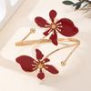 Emaille Glas Offener Armreif Verstellbares Armband Exquisites Blumenarmband Geschenk