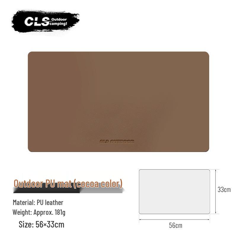 Heat-Insulating Waterproof PU Leather Placemat & Tablecloth for Camping and Picnics