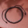 Minimalist 4mm/6mm Braided Stone Bracelet Men Women Volcanic Rock Obsidian Tiger Eyes Beads Meditation Braclet Leisure Pulseira