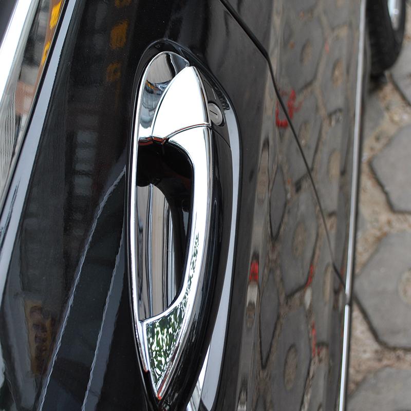 For Mercedes Benz GLK/GL/ML/C Class W204 X204 ABS Chrome Car Door Handle Trim Door Bowl Decoration Car Accessories
