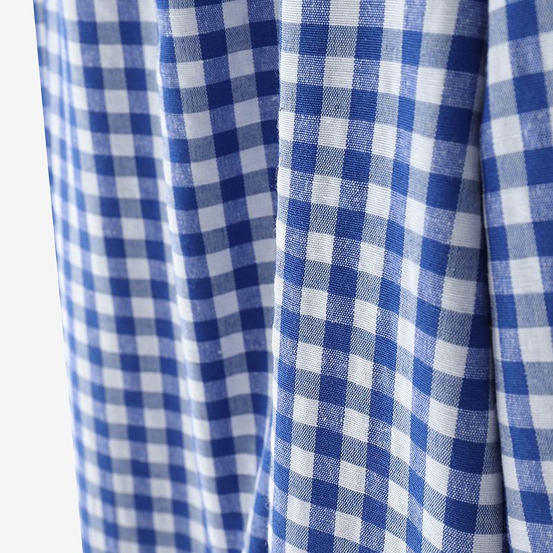 ZANZEA Women Casual Elastic Waist Loose Plaid Print Pants