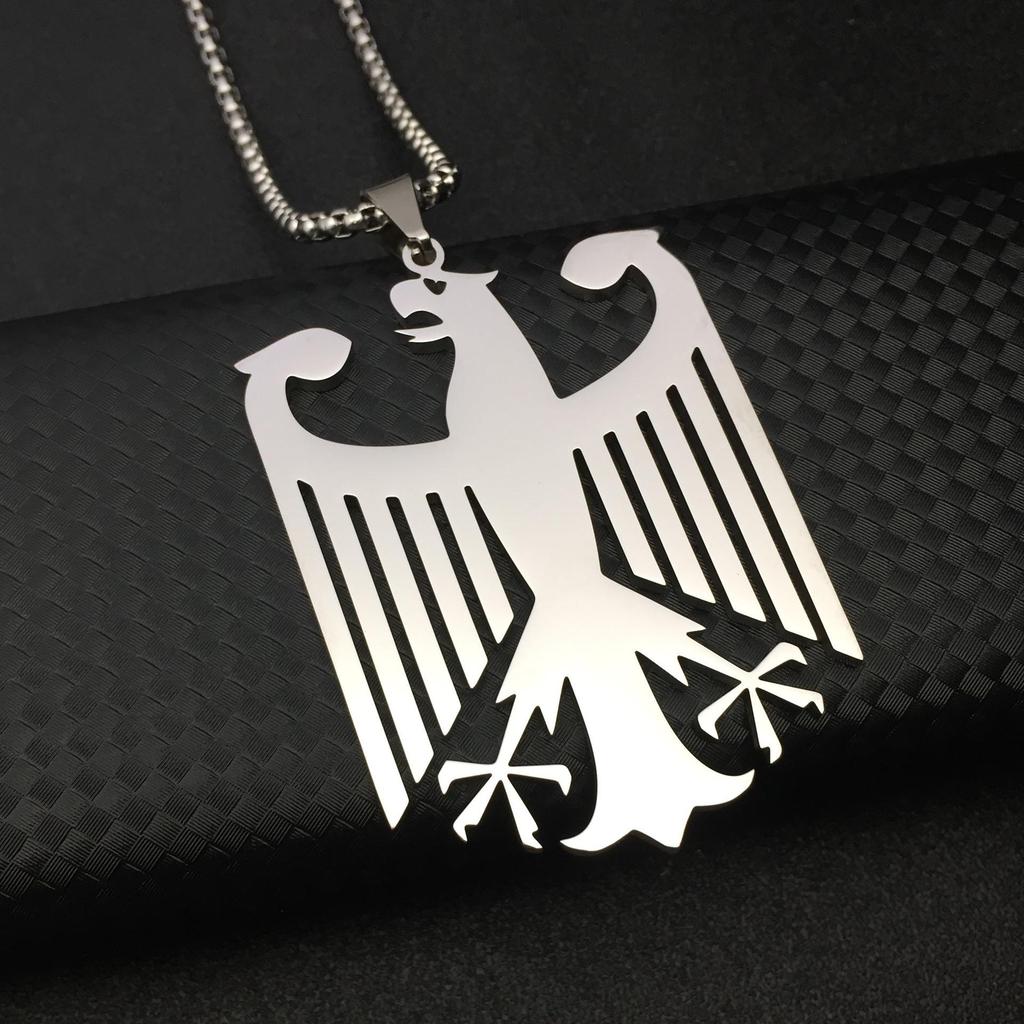 Stainless Steel German Eagle Necklace for Women - Simple and Stylish