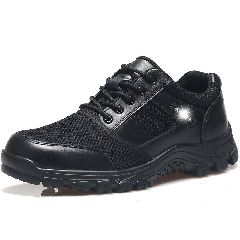 

Spring and summer comfortable new leather shoes low-top breathable cowhide mesh casual leather shoes 46