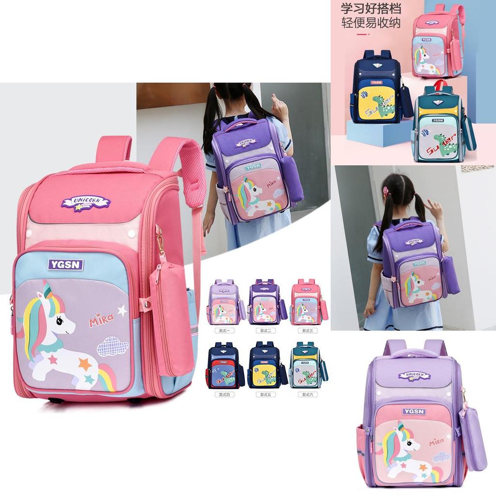 Adorable Cartoon Space Backpack For Kids Lightweight Durable Design For School Use