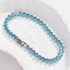 Luxury Dainty Tennis Bracelets for Women Silver Color Sparkling Colorful Cubic Zircon Stackable Hand Chain Crystal Wedding Jewel
