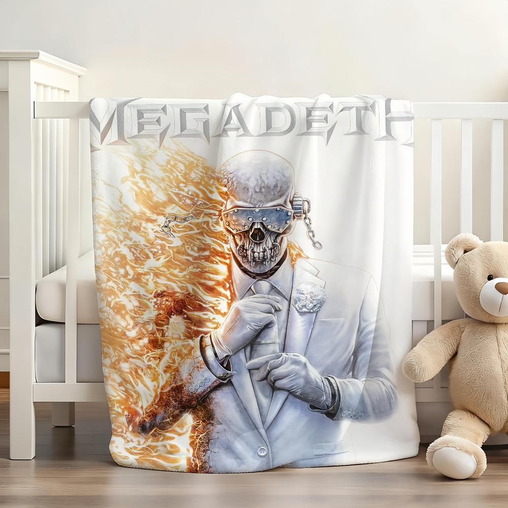 Band M Megadeth S Blanket Soft and Skin Friendly For Couch Bed Napping Bedspread All Seasons Comforter