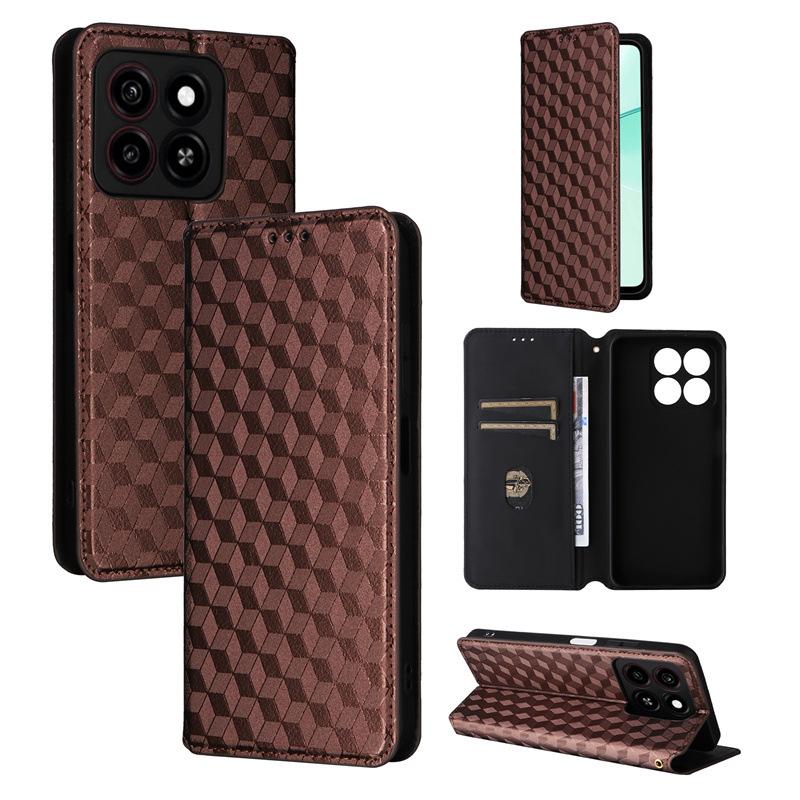 Flip Cases For ZTE Blade A35/Blade A55 Leather Case [Flip Vintage Leather] Wallet Shockproof Durable Retro Phone Case