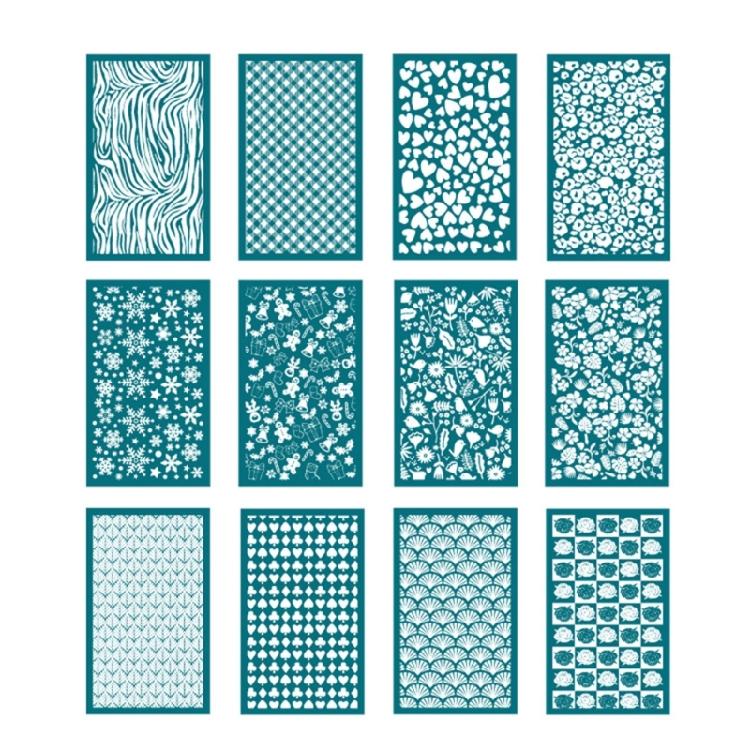 Screen Printing Template with Scraper Clay Earrings Decorative Screen Printing