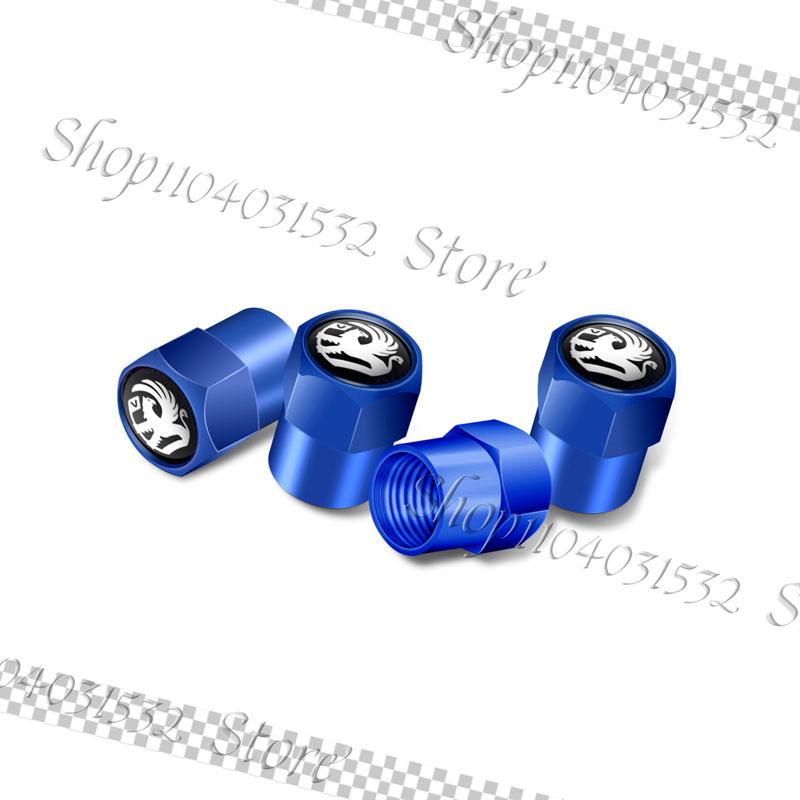 4Pcs Metal Car Styling Tire Valve Caps Tyre Wheel Stem Air Valve Cover For Vauxhall Astra H J G Vectra C Insignia Zafira Corsa