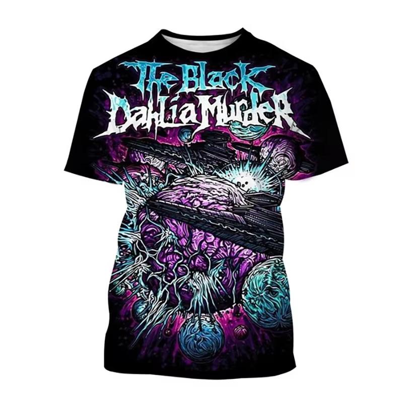 2026 Summer The Black Dahlia Murder Band Print Streetwear Daily Fashion T-shirt Suitable for Both Men and Women