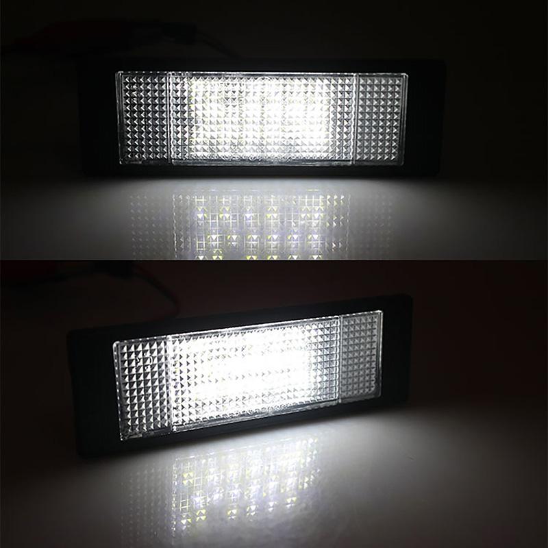 2Pcs LED Lights License Number Plate Car Lamp For Mini Cooper R55 R60 R61 For BMW E63 E64 E81 E87 E89 F20 F21 LED Signal Lamp