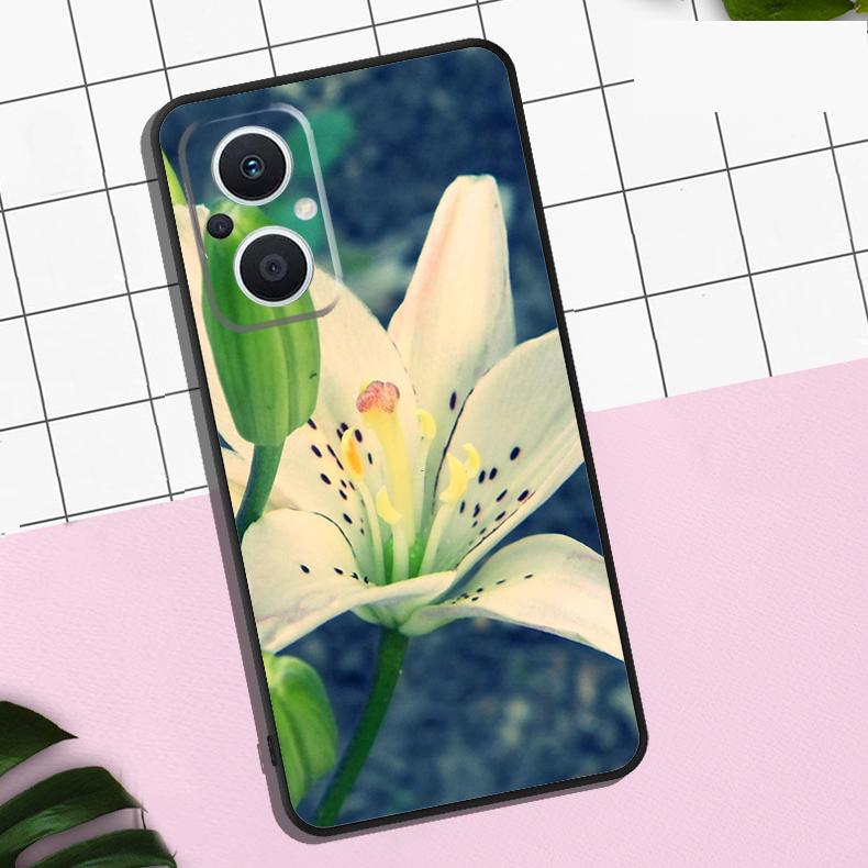 Lily Flowers Case For OPPO Reno 13F 12F 11F 8T 7 8 10 11 12 13 Pro OPPO Find X8 X6 Pro X3 X5 Lite Cover