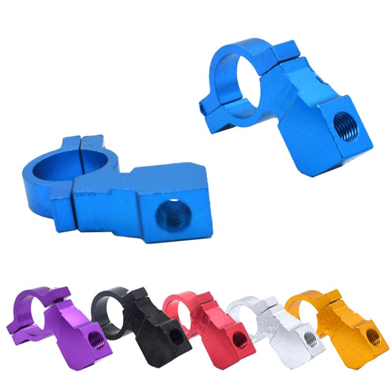 Support de Support de Fixation d'Adaptateur de Support de Rétroviseur Arrière Universel pour Moto Vélo VTT Serre-vis Aluminium CNC Guidon 22 mm 7/8 po
