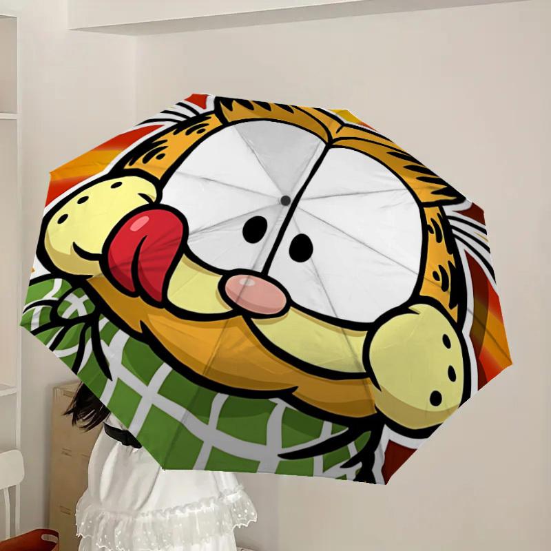 1pc Garfield, Cat Automatic Open/Close Umbrella, Lightweight Design for Everyone,Durable Canopy yy251014070