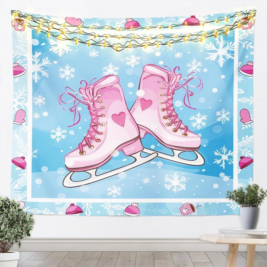 Mermaid Princess Kids Tapestry,Dolphin Tropical Fish Coral Marine Life Wall Tapestries,Girls Women Room Decor,Undersea World