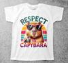 Funny Capybara 001 Childrens/Kids Adult T Shirts/t-shirts