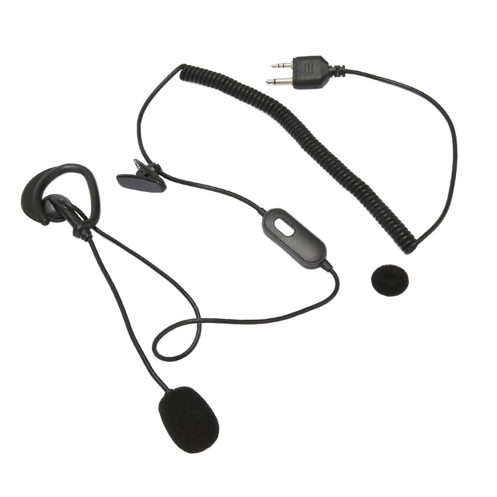Walkie Talkie Headset PU Wire Great Sound Quality Easy to Use 2 Way Radio Earpiece for Midland