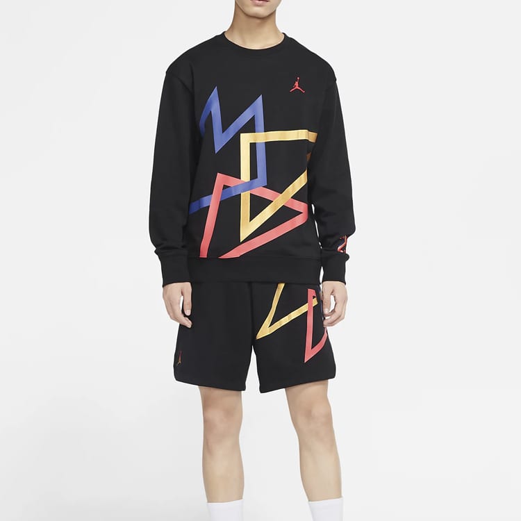 Jordan Sweatshirts Men's Black Crew Neck Moderate Regular CZ5468-010