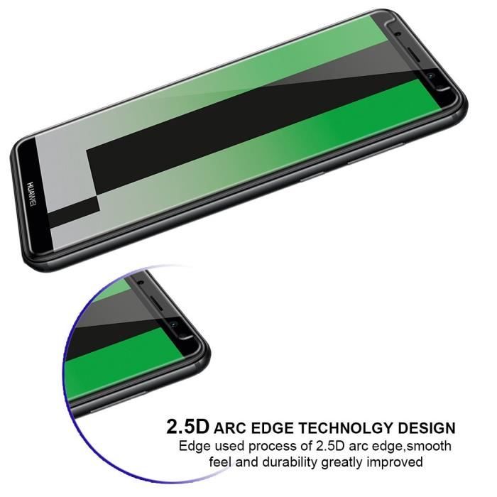 Huawei MATE 10 LITE Tempered Glass - [Pack 2] Ultra Resistant Screen Protector Glass Film [Phonillico®]
