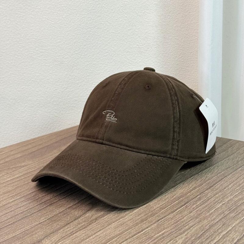Pure cotton simple embroidery cap New women's wide-brimmed sunshade baseball cap Soft top temperament versatile simple casual hat