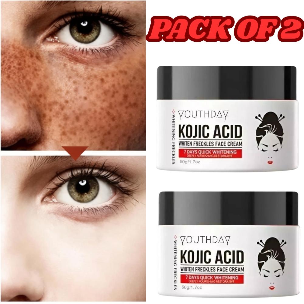 Instant Face Lift & Tightening Cream 50 g (Pack of 2) | Lifts & Firms Light Beige with Kojic Acid & Hyaluronic Acid | Hydrates & Plumps Firming