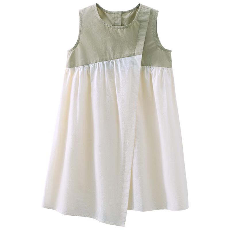 Hacikis Girls' Summer Sleeveless Midi Dress