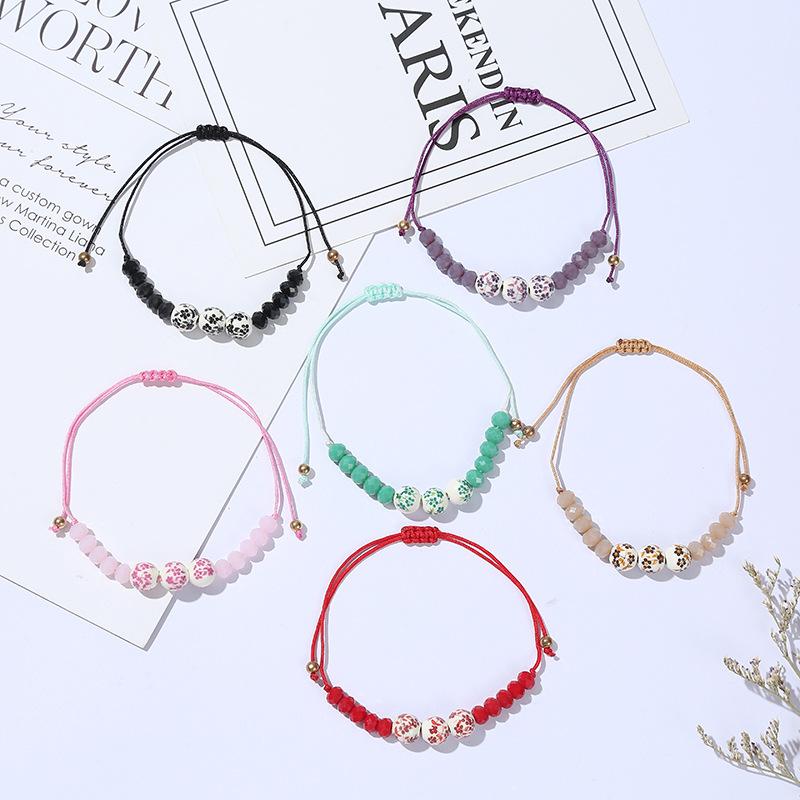 

Браслет из веревки с подвесками в богемном стиле для друзей, подходящий простой женский праздничный браслет