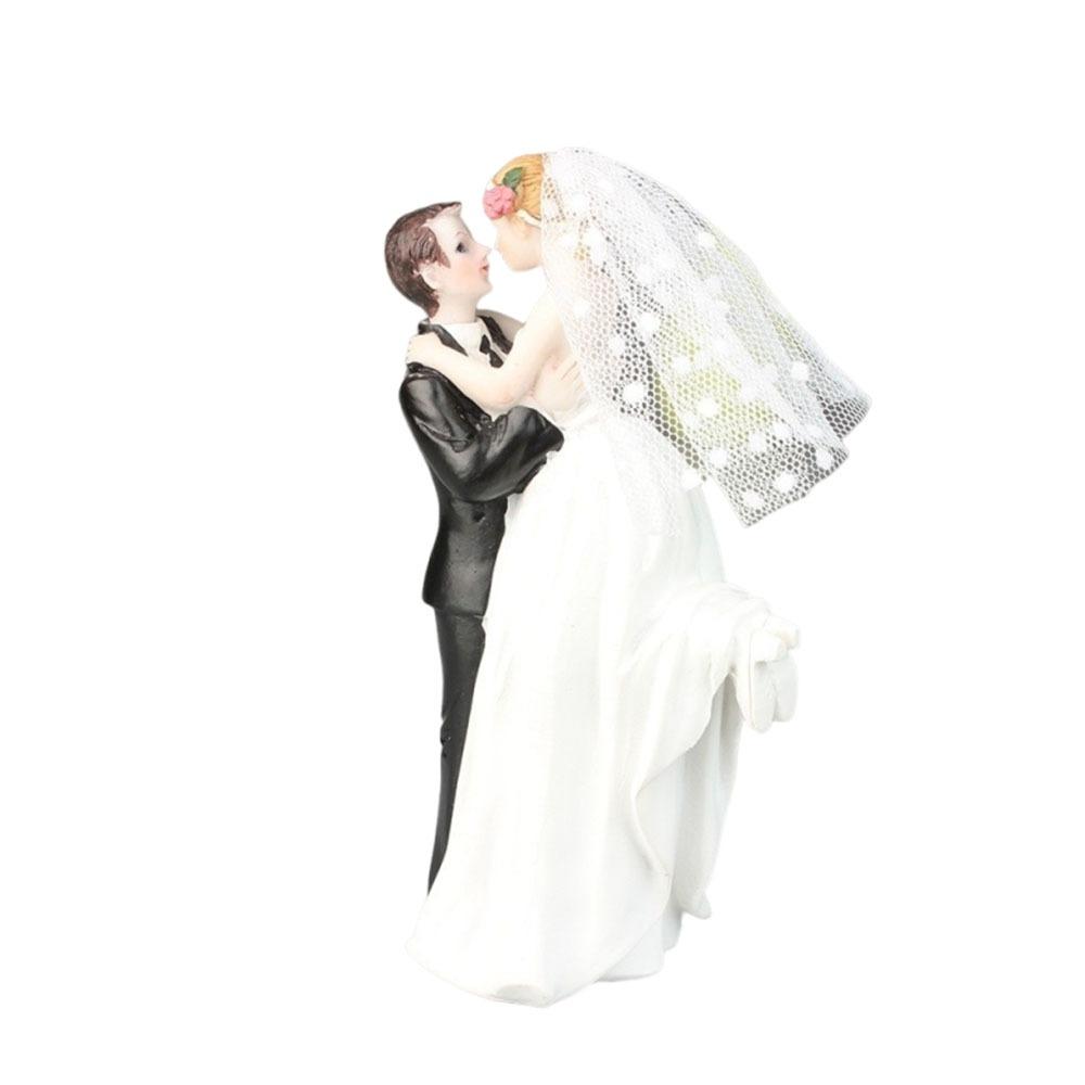 Resin Couple Wedding Cake Topper Elegant Design Bride Groom Figurine  Wedding Party
