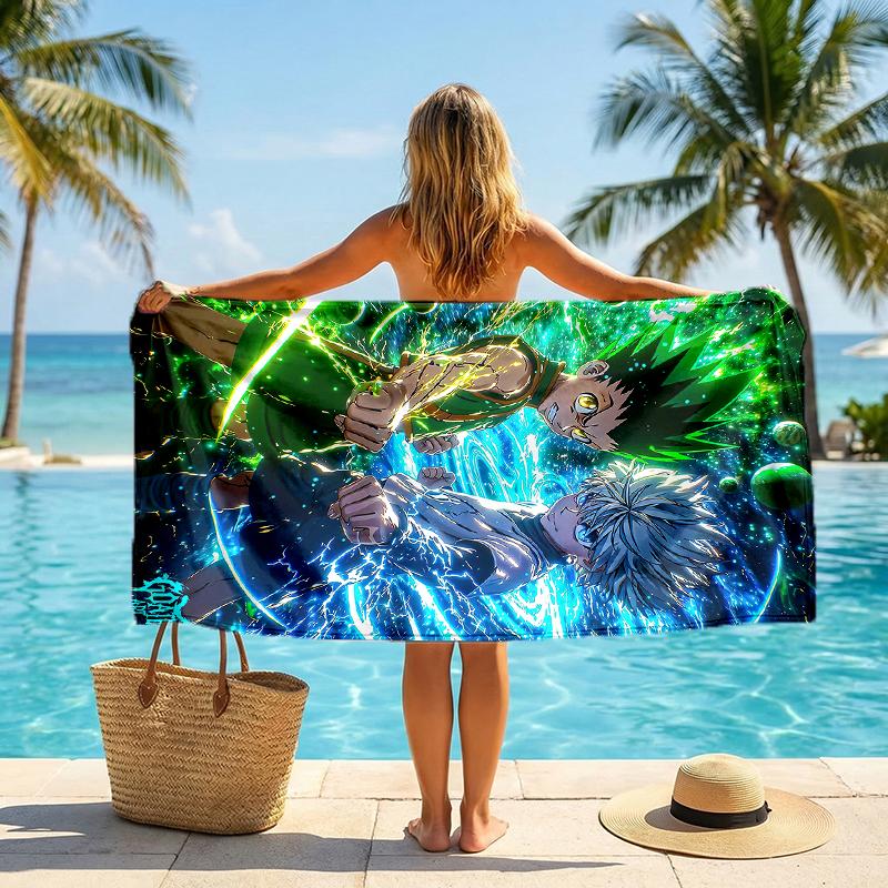 Hunter Fashion Strandtuch: Ideal für Sommerabenteuer Weich, saugfähig und schnell trocknend geeignet zum Schwimmen und Baden