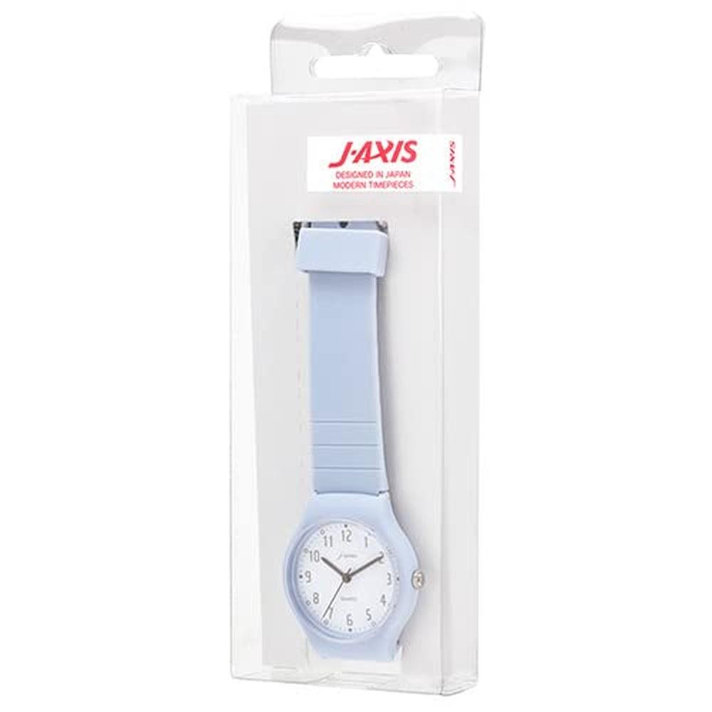 J-AXIS Nuance Color Watch TCL74-GY Unisex Gray Pastel Earth Tones Lightweight Easy To Read