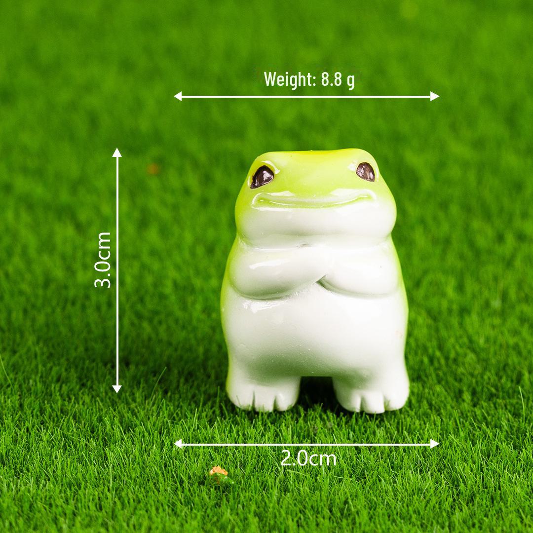 

Креативные мультяшные лягушки из смолы - милые маленькие аксессуары для декора автомобиля и рабочего стола