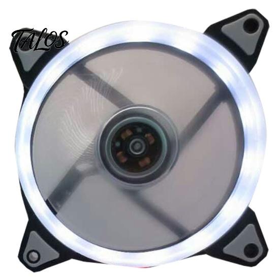 Universal 12cm 15LED Dual Aperture Silent PC Computer Case Cooling Fan Cooler