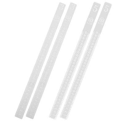 2 Pairs Dough Scale Rolling Pin Fondant Thickness Guides Biscuit Balance Fudge Measuring