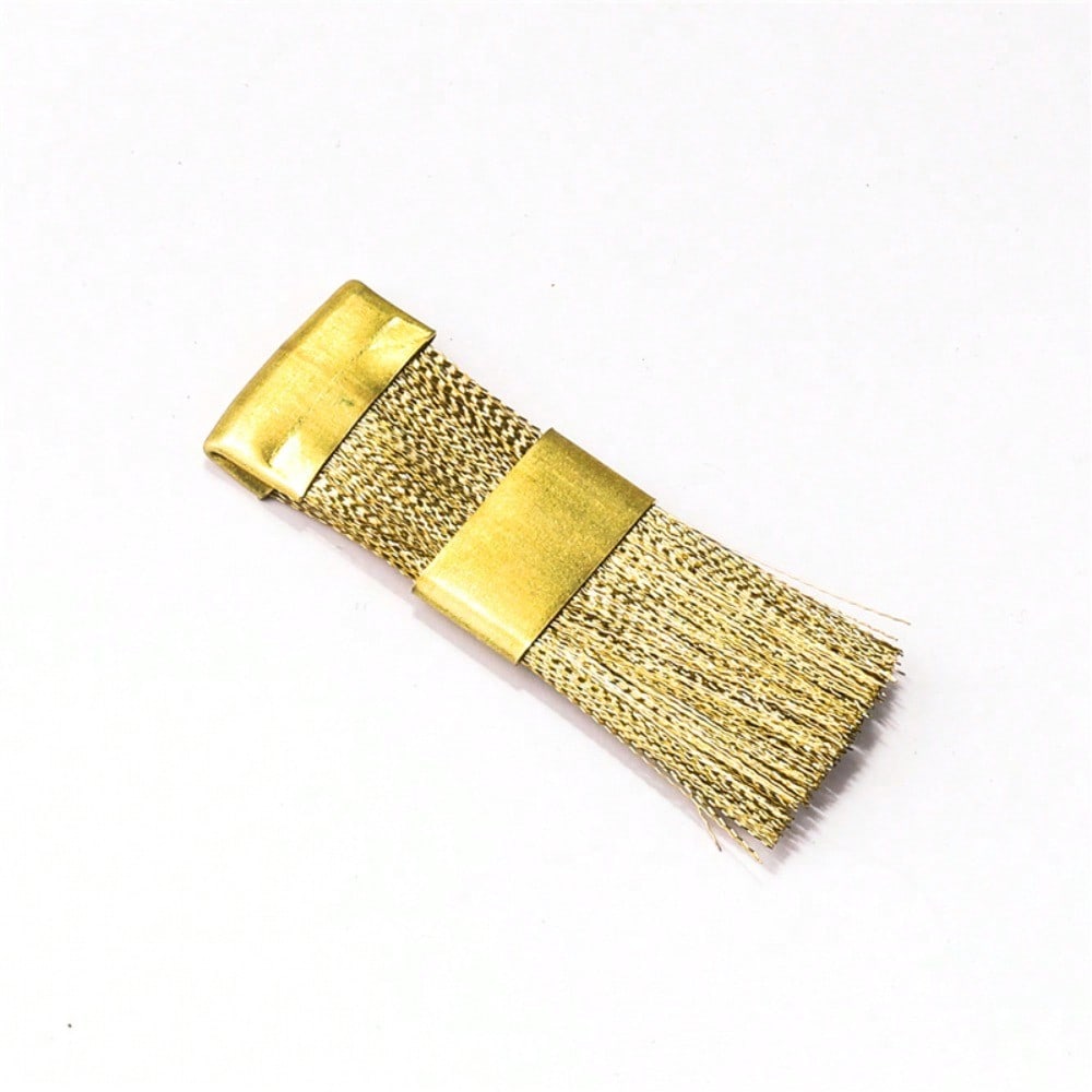 

1pc Nail Art Bits Cleaning Brush Golden Color Copper Wire Drill Cleaner Brush Manicure Accessories