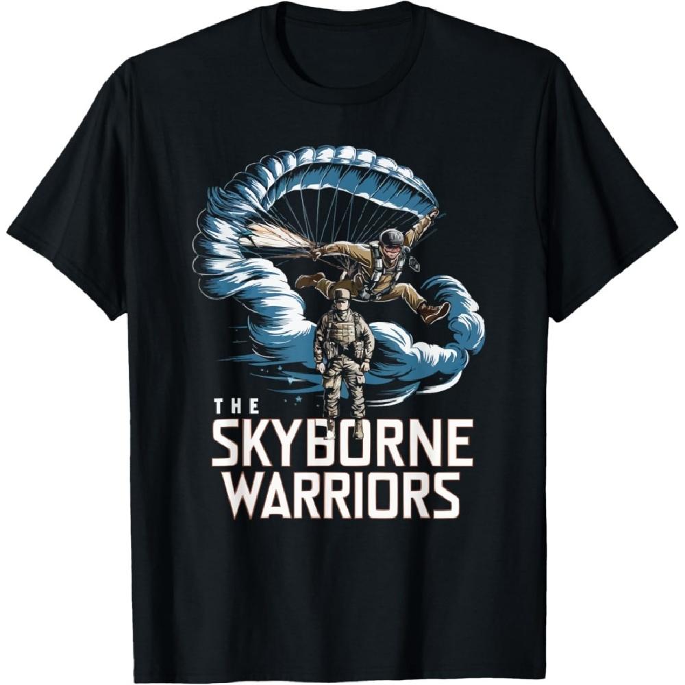 

Airborne Paratrooper Military Soldier Parachute T-Shirt(2) S