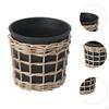 Handmade Woven Pot with Drainage for Indoor Plants Office Decoration