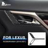 Carbon Fiber Interior Door Handle Sticker for Lexus RX350 RX450h 2016-2021 LHD