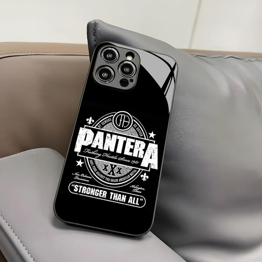 Pantera Ritual Metal Band Handyhülle für Iphone 17 Air 16 15 14 12 11 13 Pro Max Mini X Xr Xs Puls Schwarze Glasabdeckung