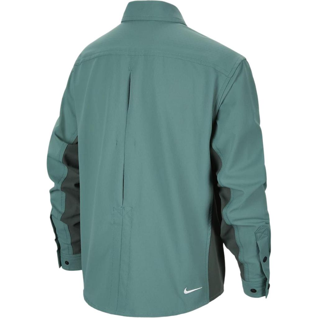 Nike ACG Devastation Trail Jedno knoflíkové Pohodlné Ležérní Sportovní Dlouhý rukáv Dětské topy Pobřežní modrá Zelená-Vintage černá FN9220-361