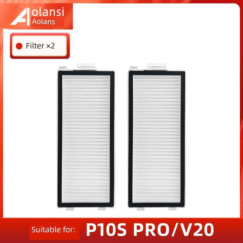 Compatible with Roborock Vacuum Cleaner Accessories P10 Pro/P10S Consumables Dust Bag Side Brush Cleaning Cloth Filter Cleaning Fluid