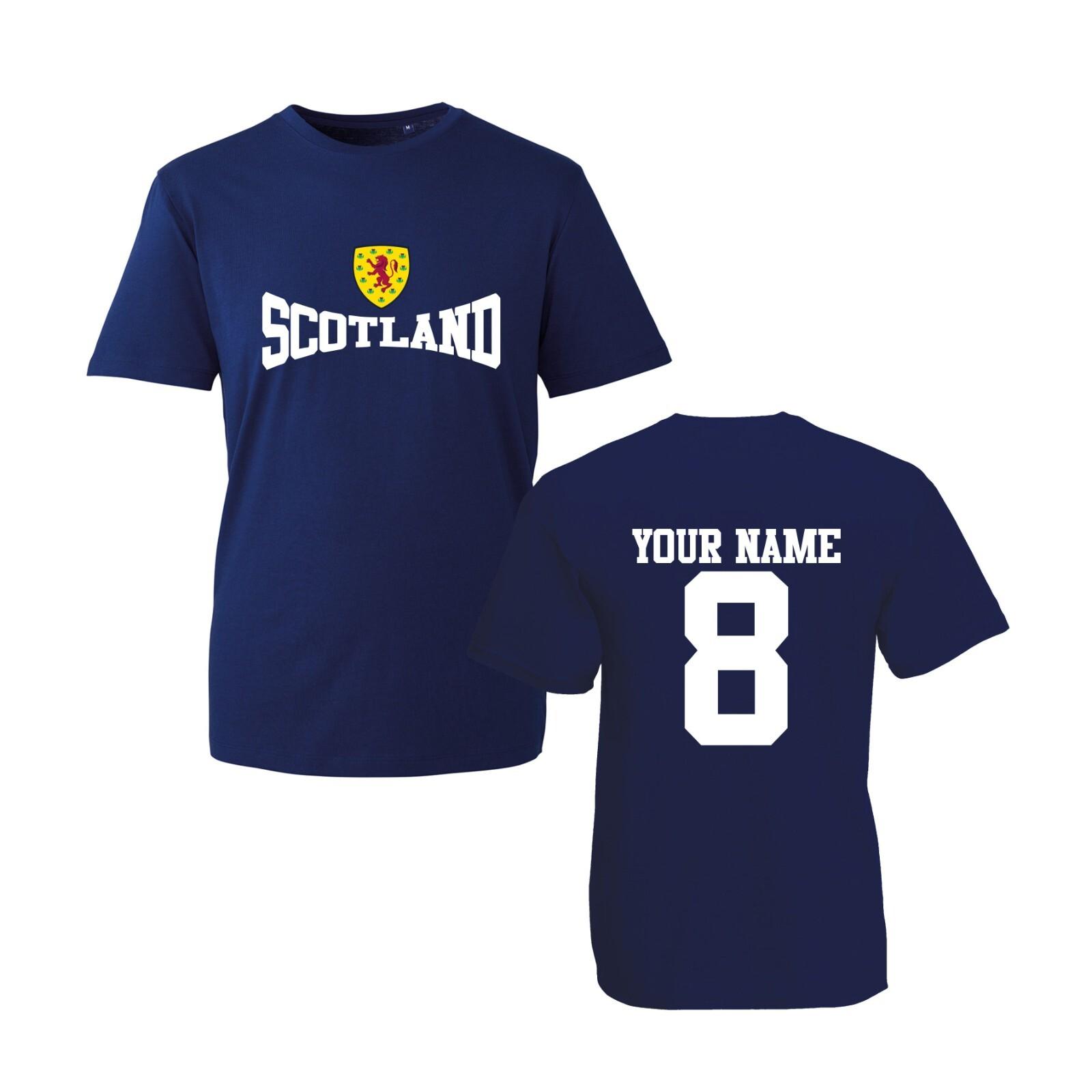 Personalised Scotland Football Supporters 2024 T-Shirt, Soccer Fans Unisex Top S