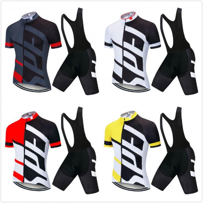 Men Women Cycling Jersey Bib Shorts Set Breathable Mesh Quick Dry Bike Riding Outfit